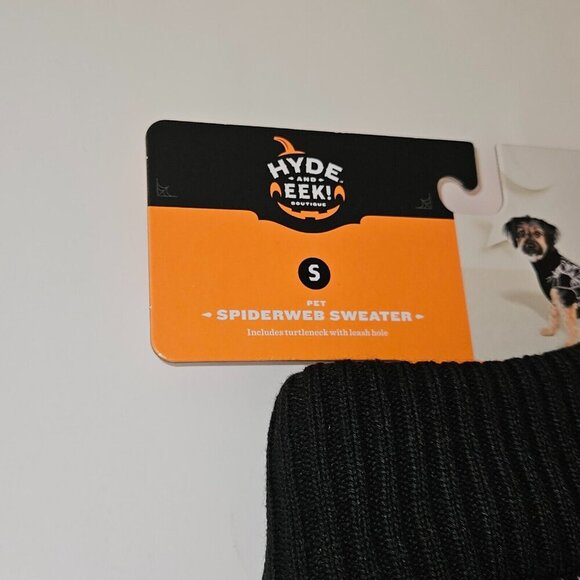 NEW Spiderweb Sweater Dog Cat Pet Halloween Costume Size Small (Up to 20 lbs) - Picture 3 of 7